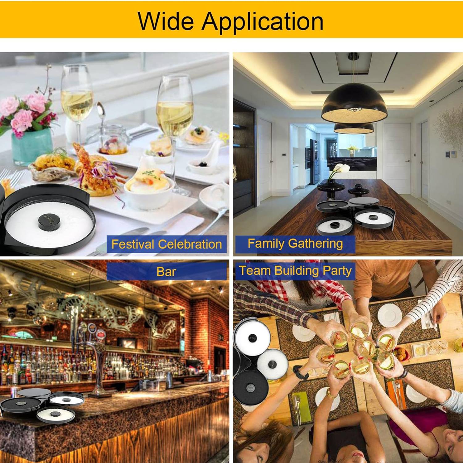 Bar utensils bartending tools Three-layer salt box 2