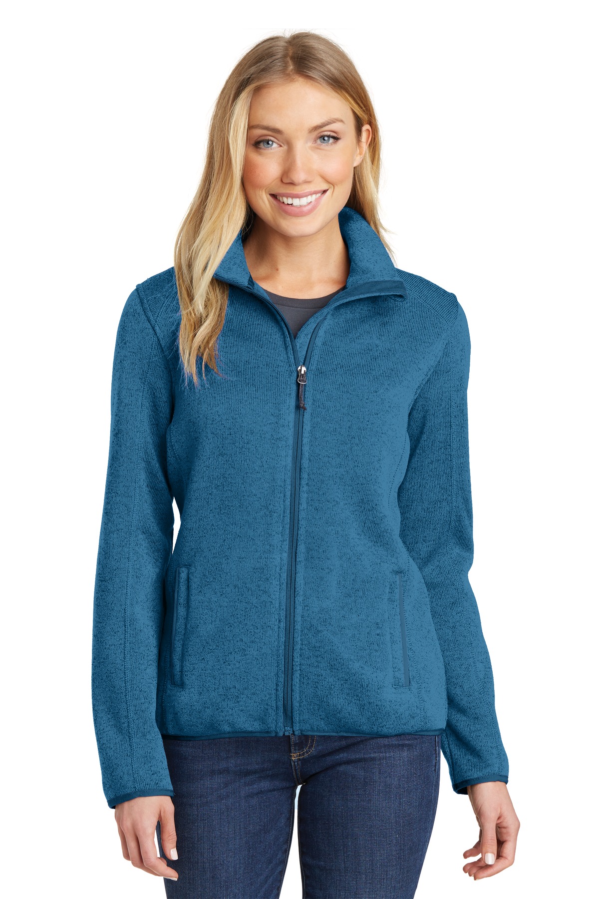 Port Authority Women's Sweater Fleece Jacket. L232 38