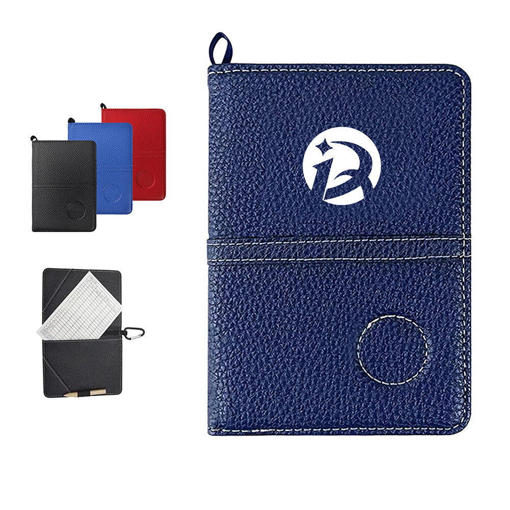 Golf Scorecard Holder with Elastic Band and Card Slots 4