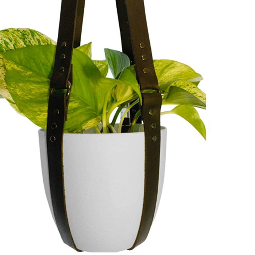 Leather Flower Plant Hanger 4