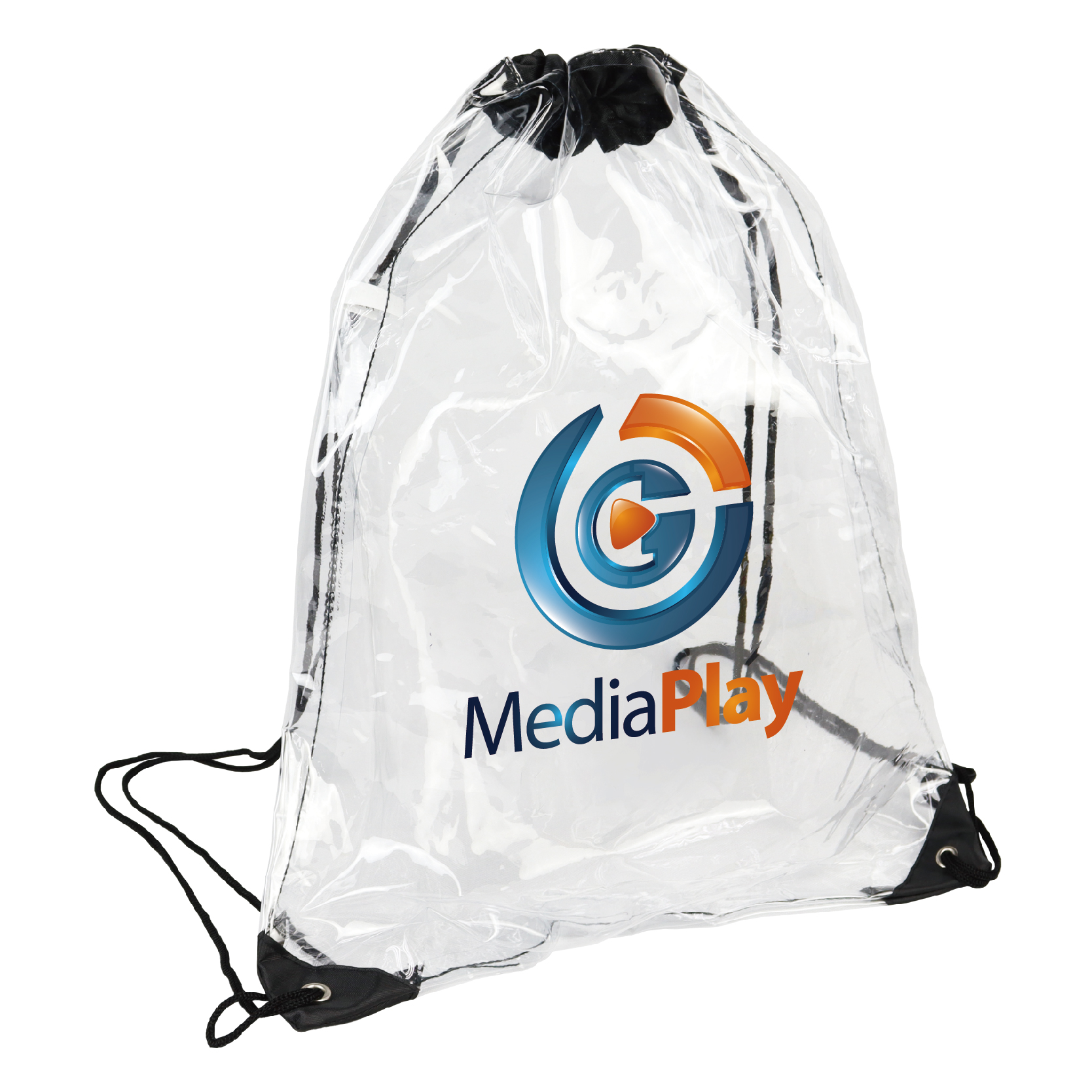 Biodegradable Clear Drawstring Backpack 1