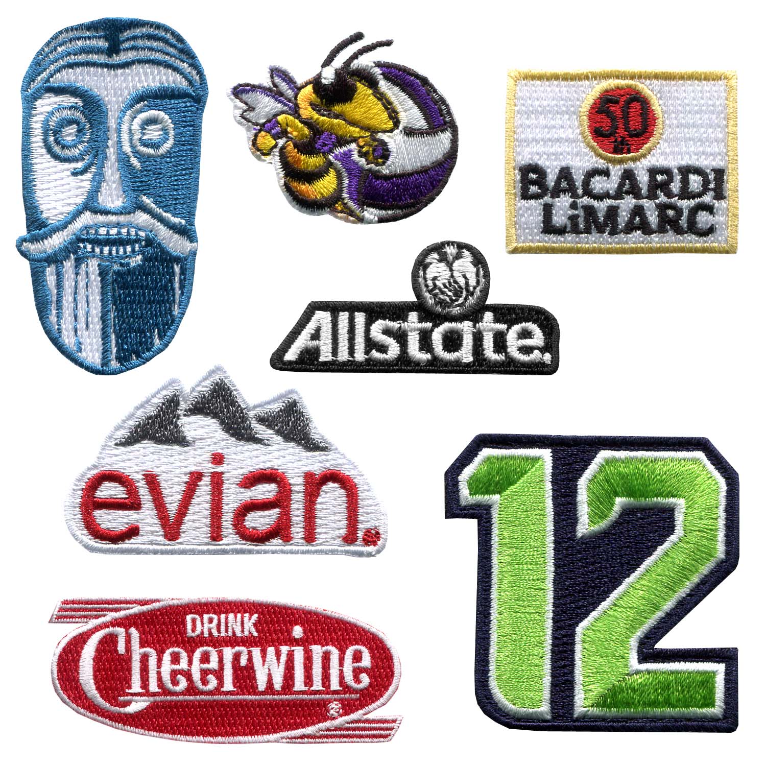 Embroidered Heat Seal Mini Patches