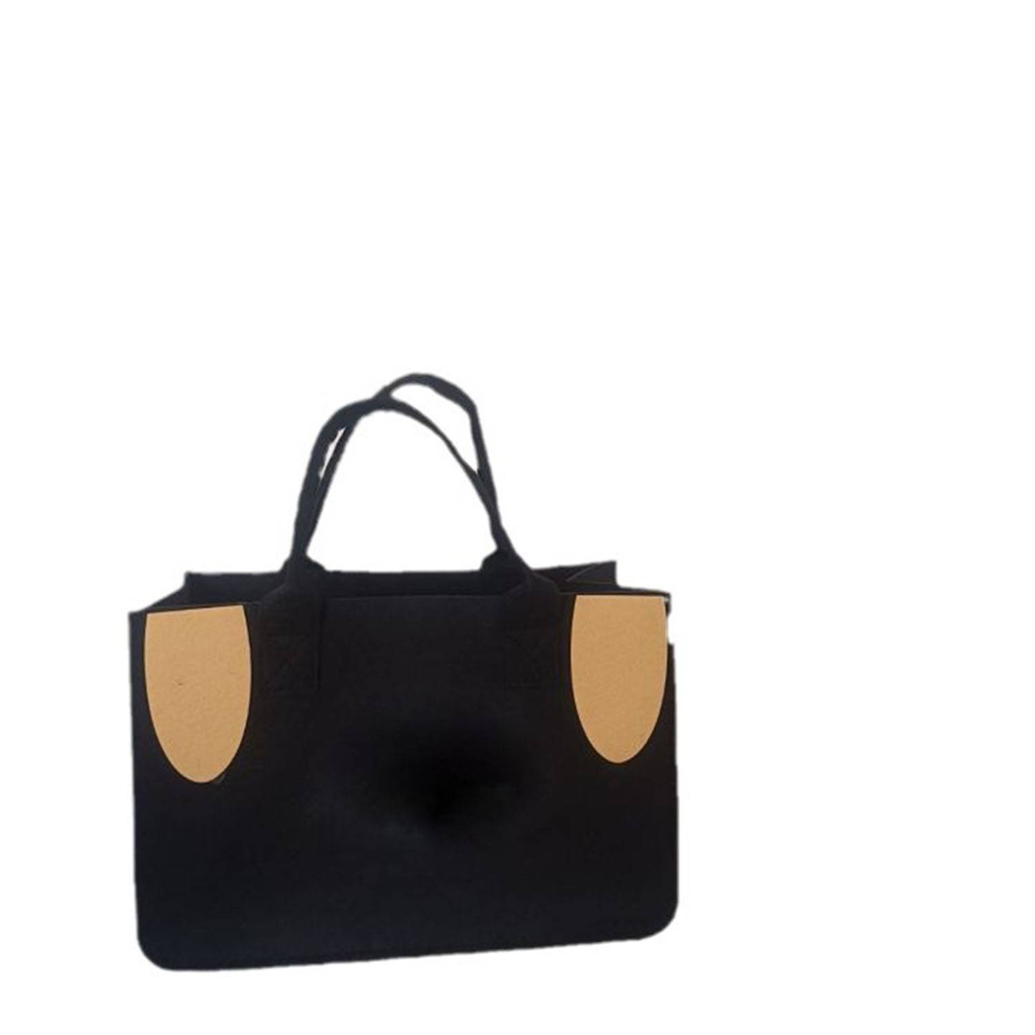 Simple and cute large capacity felt tote bag 2