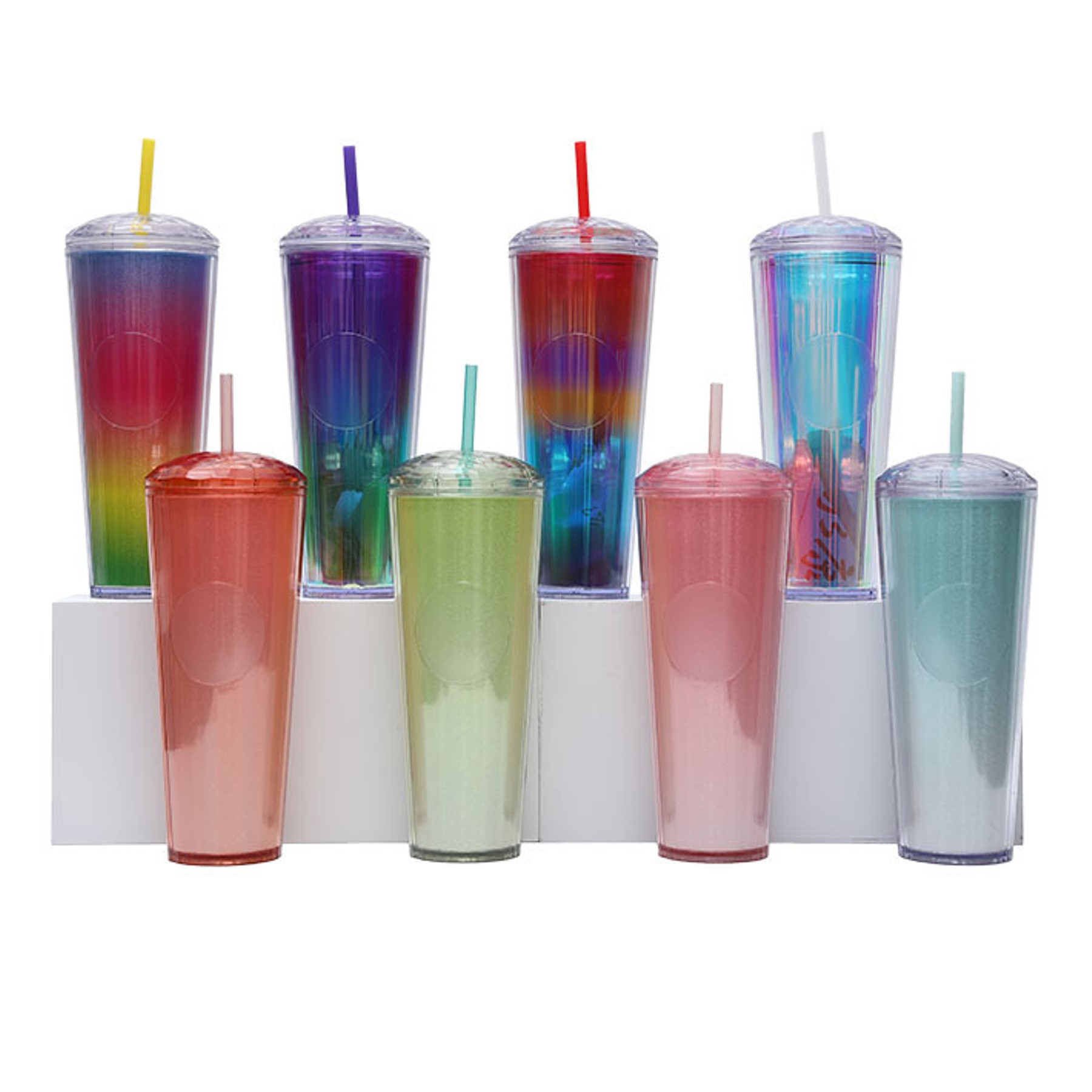 24 oz. Double-Wall Plastic Tumbler (direct import) 3