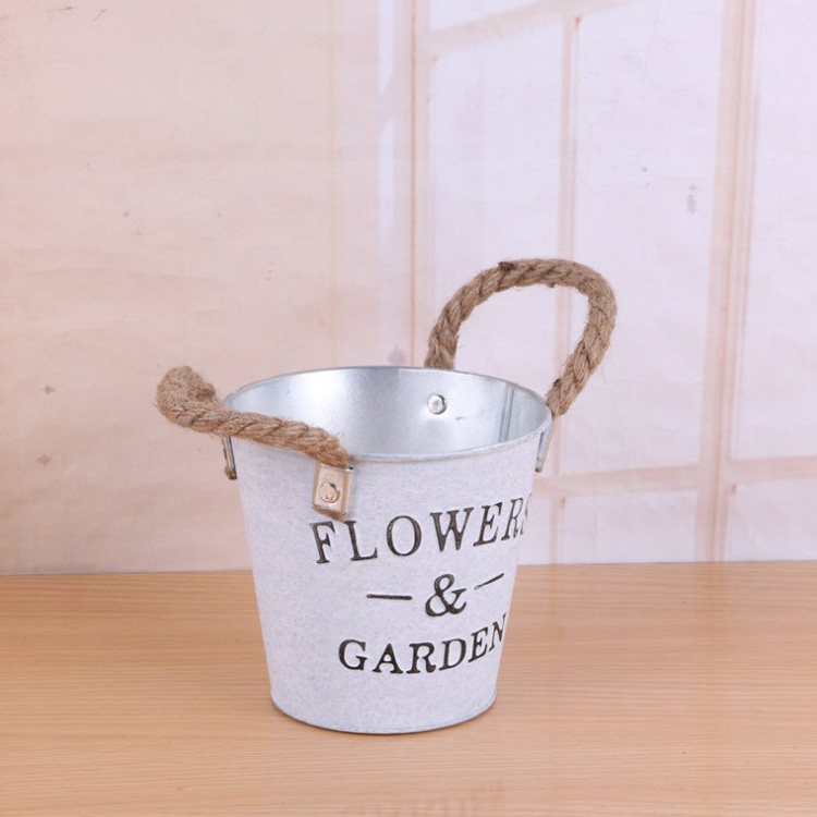Metal Flower Bucket 5