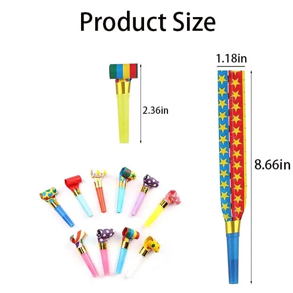 Colourful Funny Party Blowers Whistles 5
