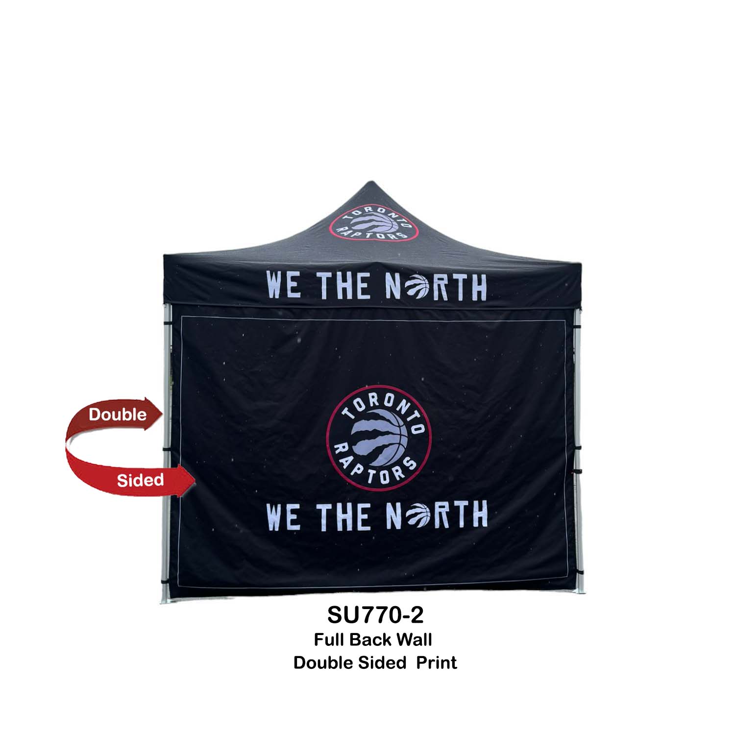 24 Hr Express Ship - Full Back Wall for 10x10 Tent Kit, Sublimated, Double Sided Print 14