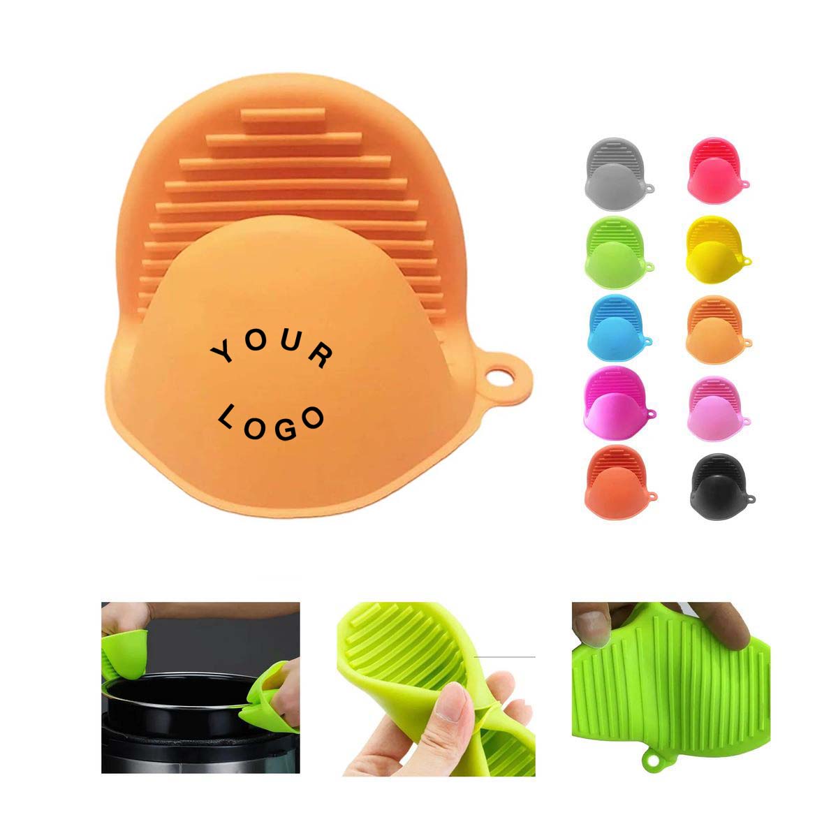Non Slip Silicone Oven Mitt Kitchen Use 2