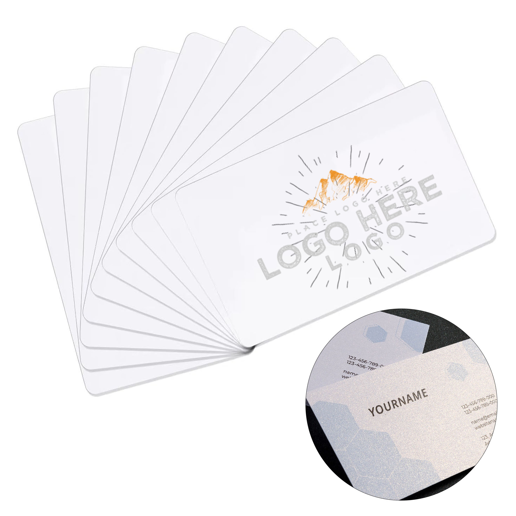 PVC Glossy Matte Customizable Business Card 2