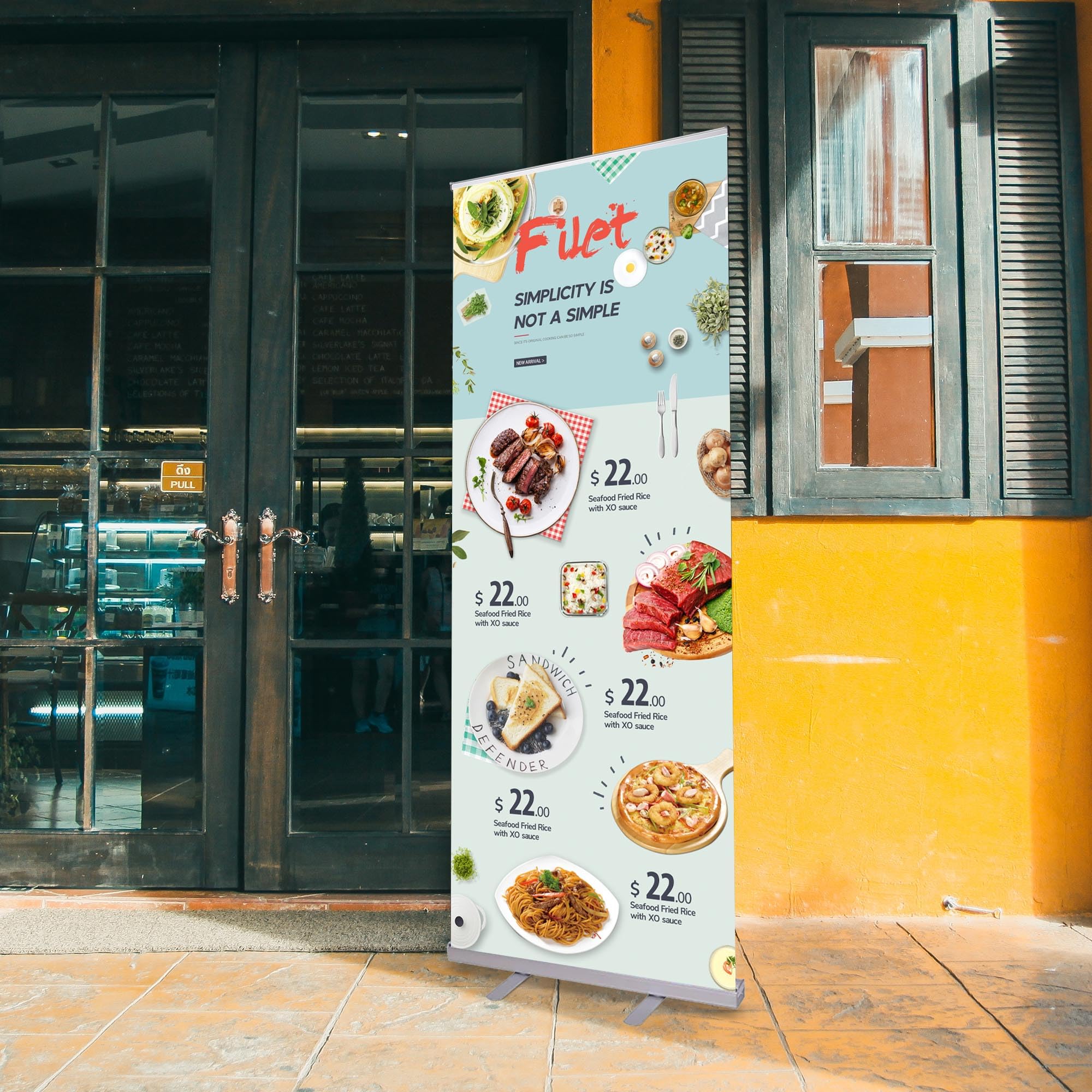 Retractable Banner Stand 33" x 79" Customizable 2