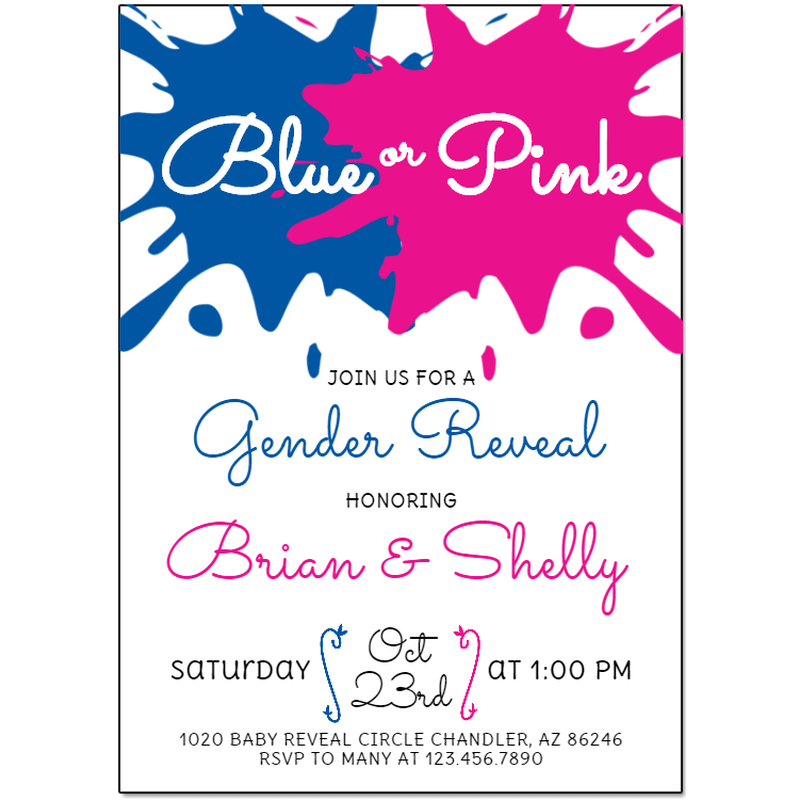 Custom Full Color 5 X 7 Inch Invitation Cards 65
