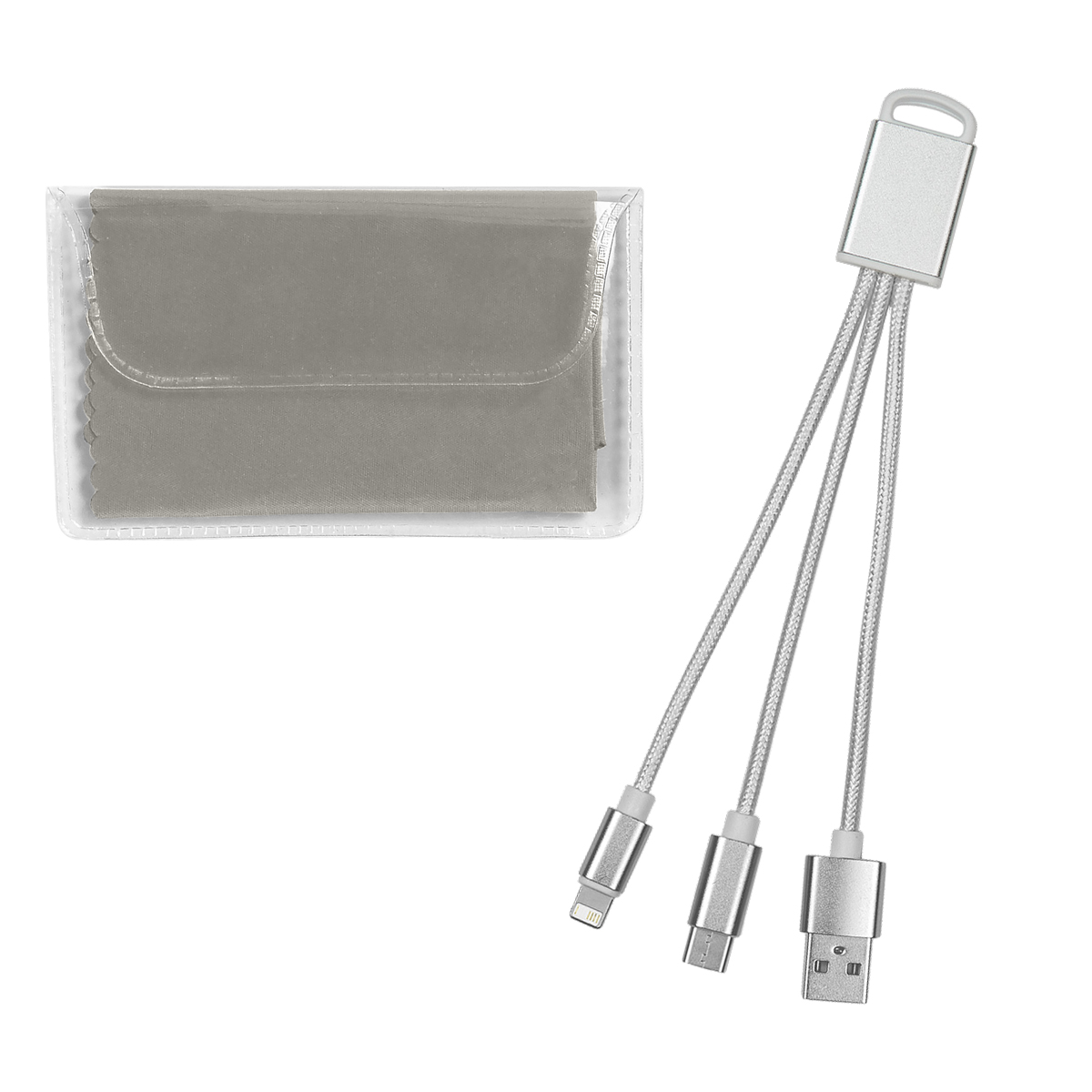 Braided Charging Buddy & Micro Fiber Cloth Set 15