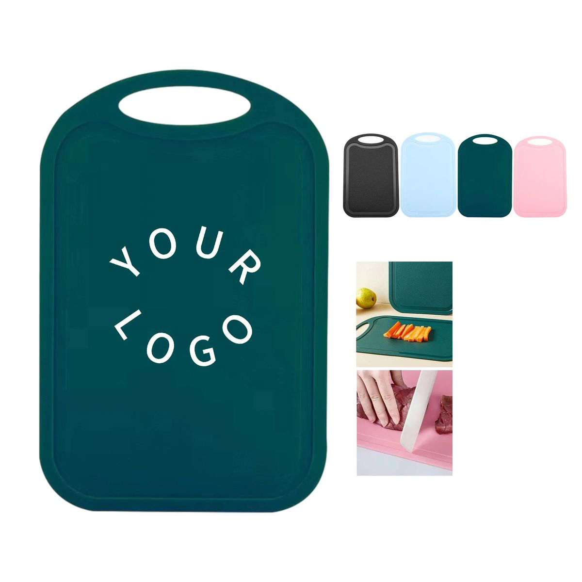Lightweight Plastic Cutting Board 12x8 Inch for Cooking 7