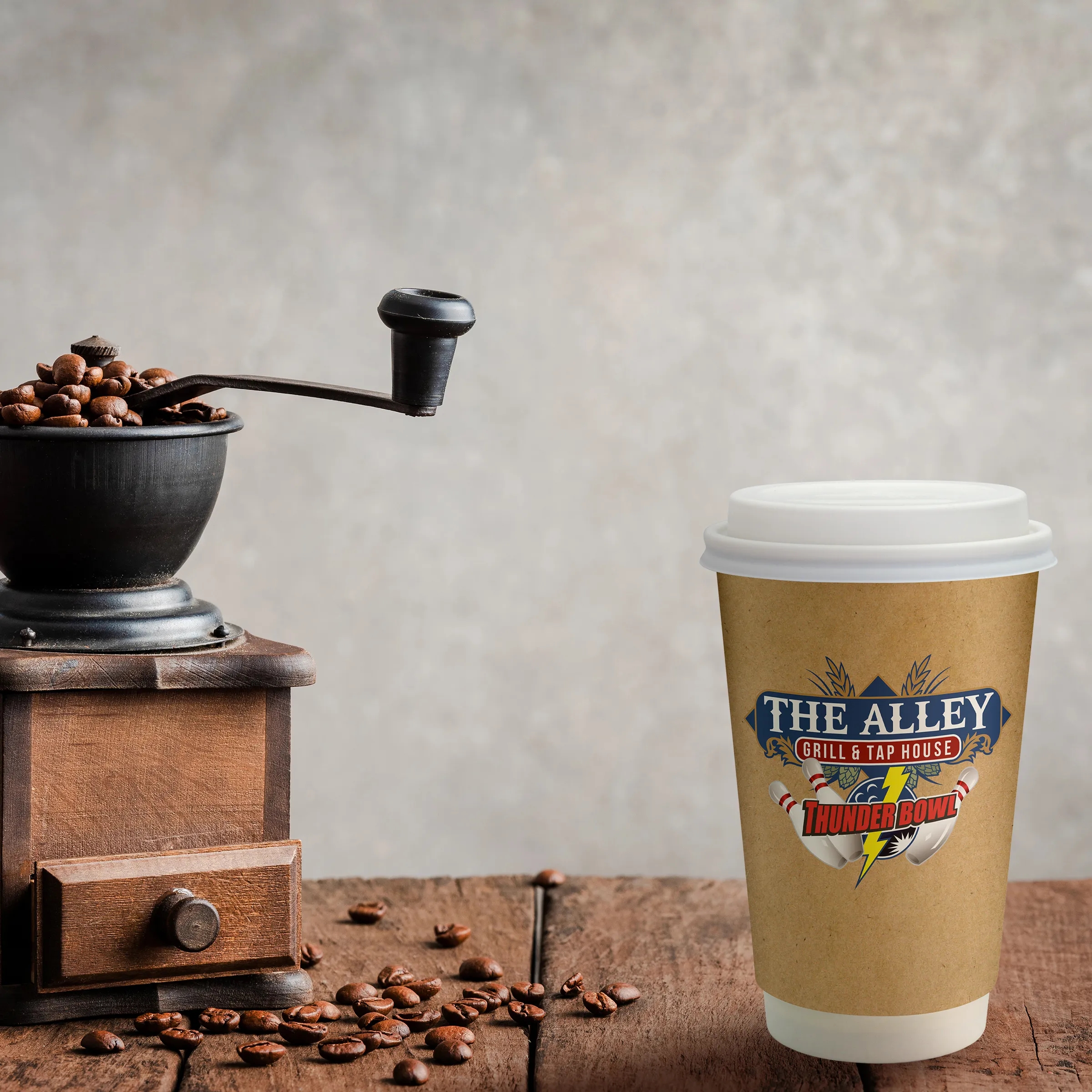 16 oz. Full Color Dusky Paper Cup with Lid 6