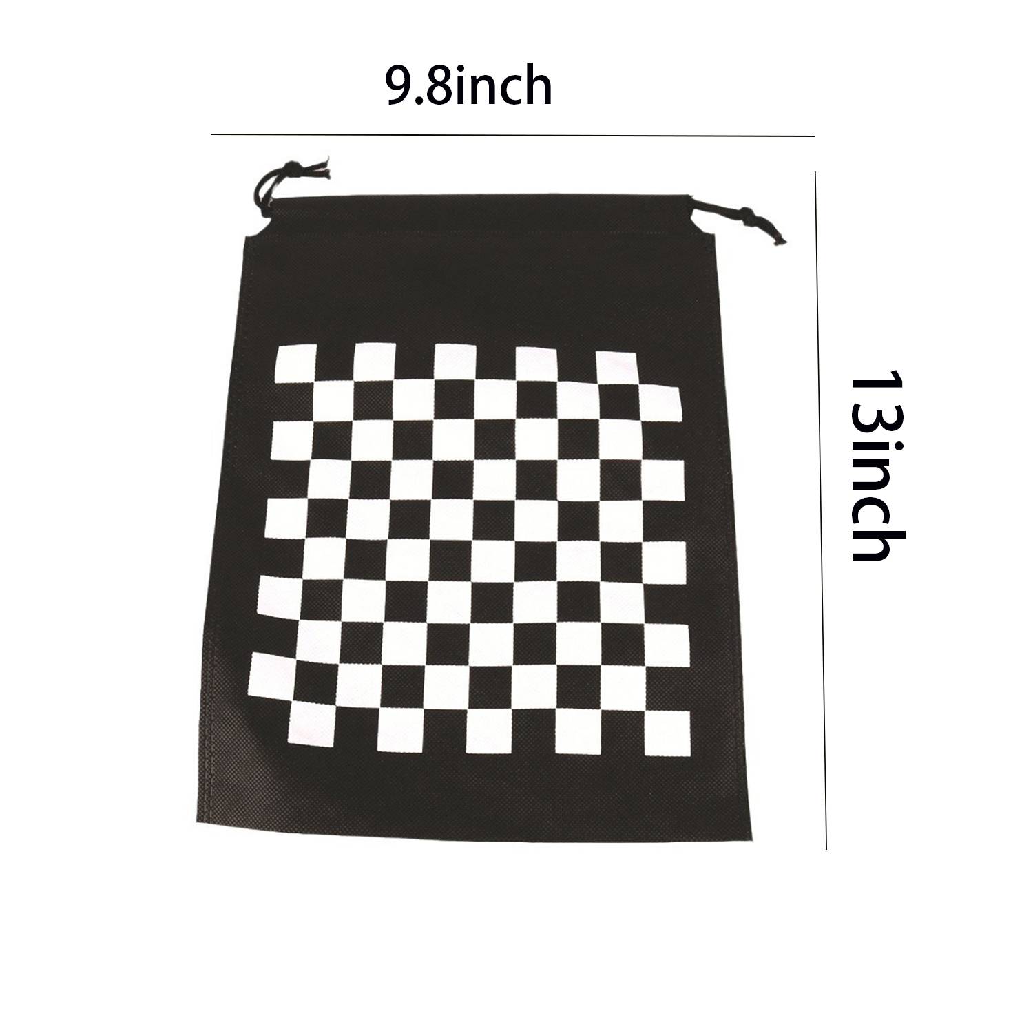Portable Wooden Chess Set w/ Drawstring Pouch 6