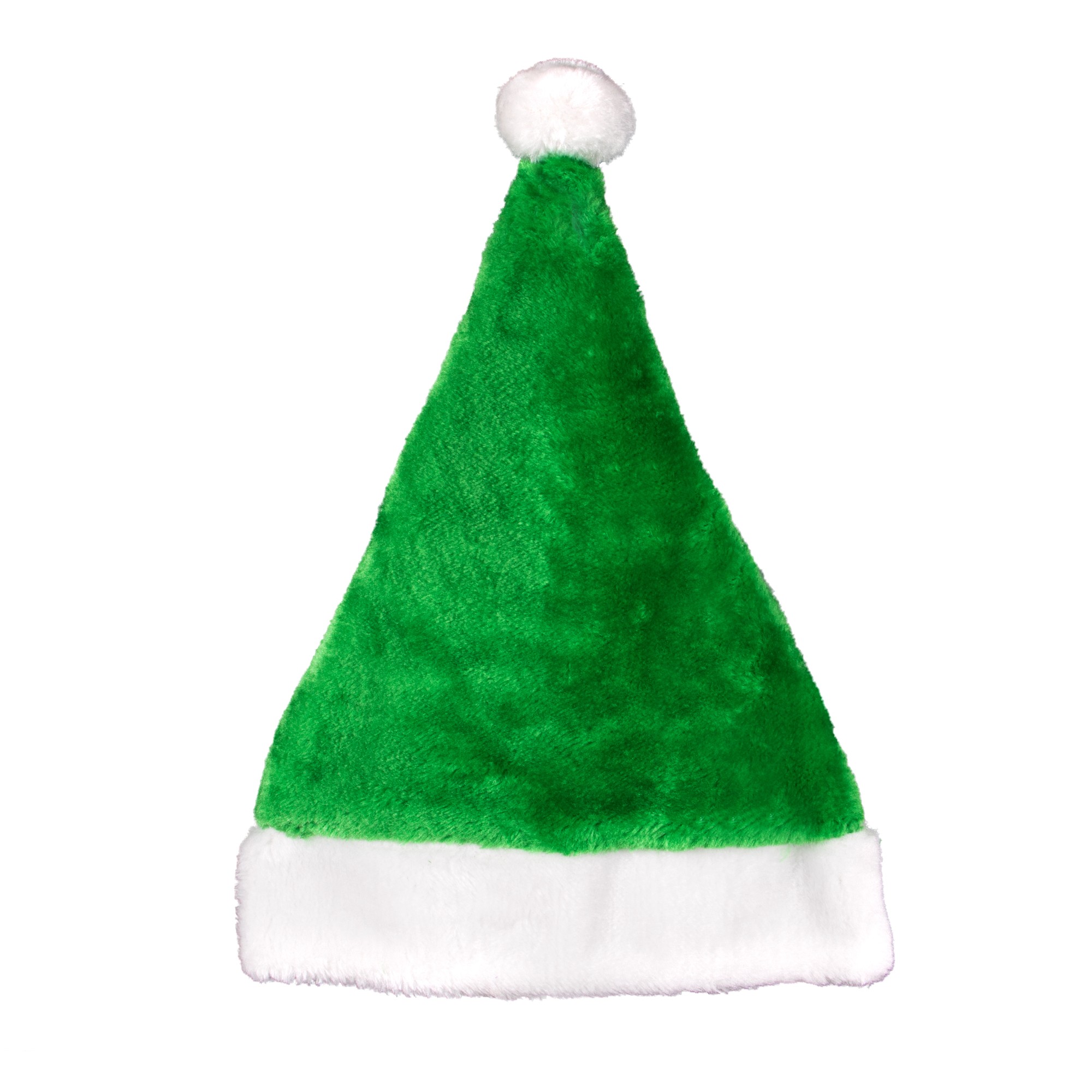 Green Plush Santa Hat (Blank) 4
