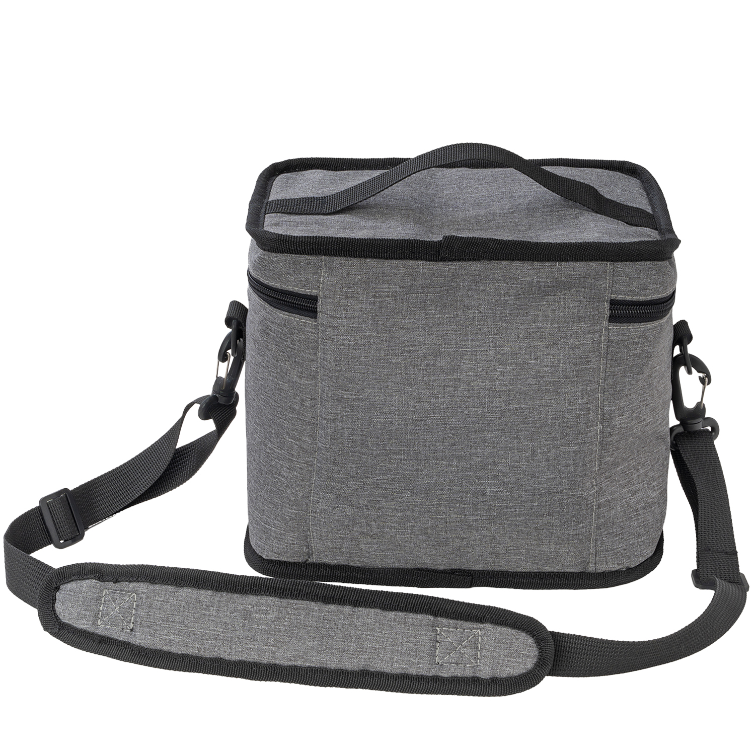Heather Lite Insulated Lunch Bag w/ Top Handle & Crossbody Strap 3