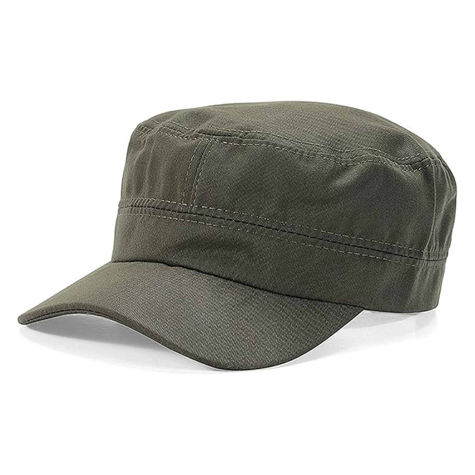 Unisex Cotton Basic Cadet Army Cap 11