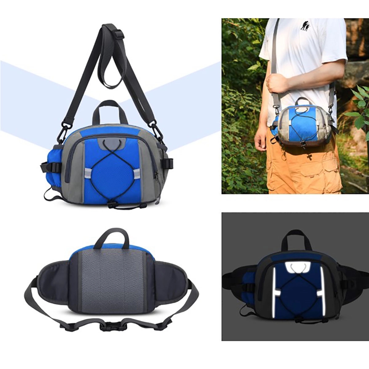 Hiking Fanny Pack With Bottle Holder 2