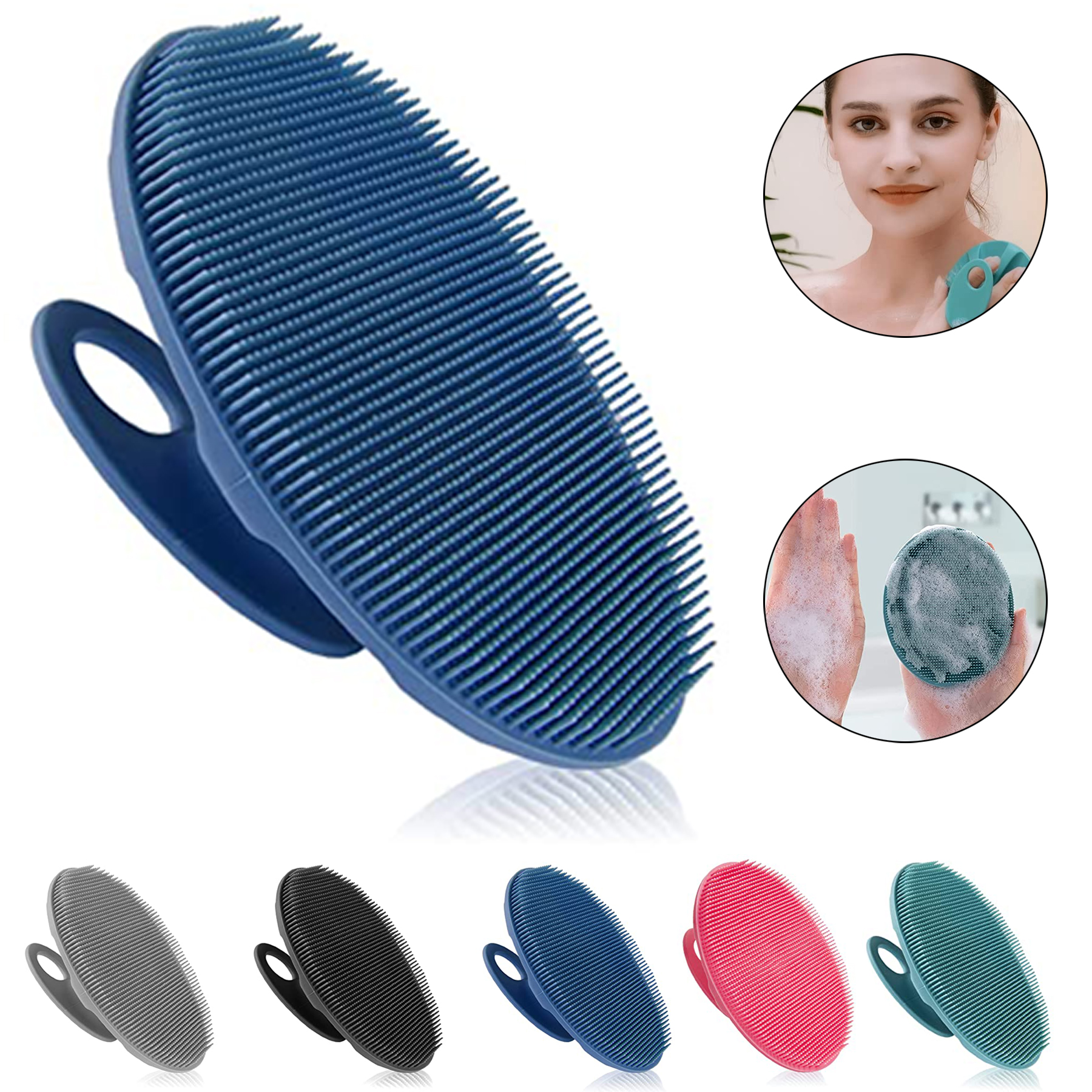 Silicone bath brush 1
