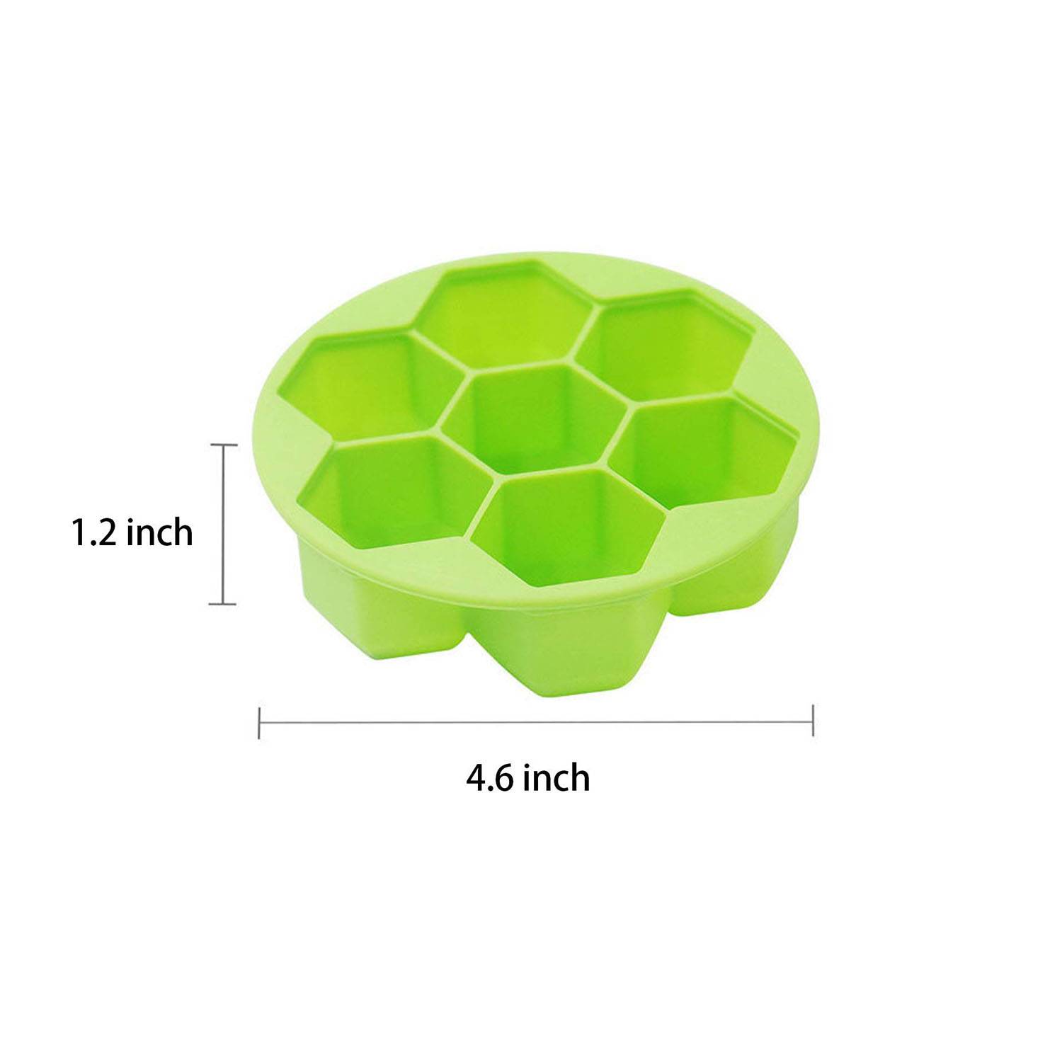 Silicone Honeycomb Ice Cube Tray Mold w/ Lid 2