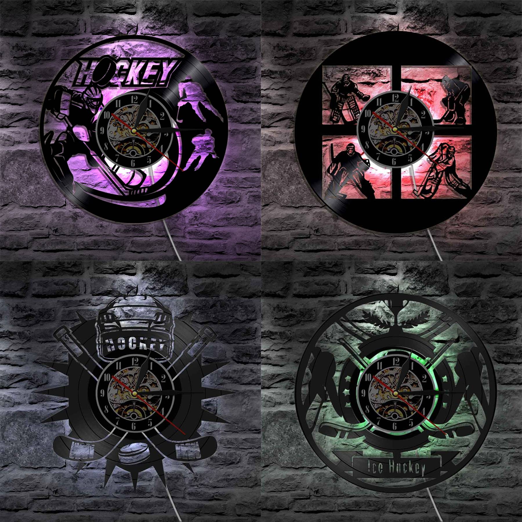 Plastic Retro nostalgic wall clock 9
