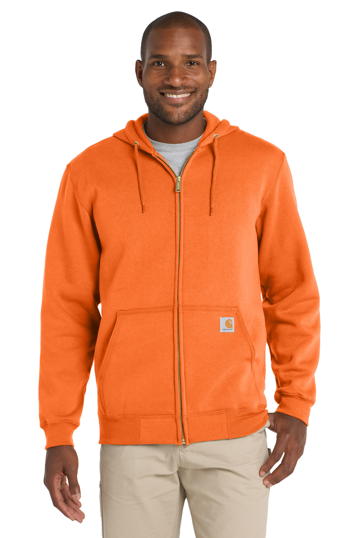 Carhartt Midweight Hooded Zip-Front Sweatshirt. CTK122, custom hoodie or sweatshirt with logo imprint 53