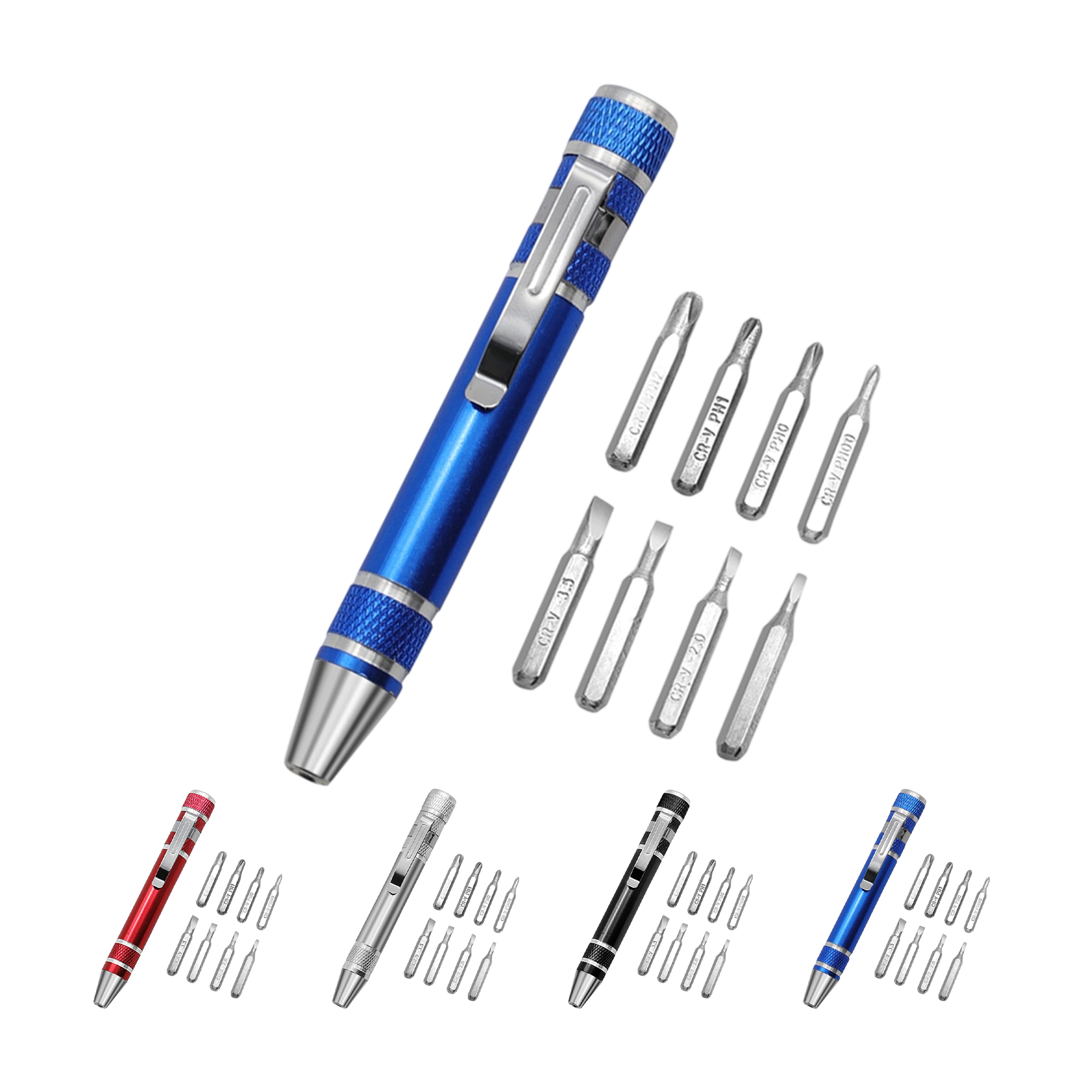 Aluminum Pen Style Multi Function 8" 1 Tool Kit 5