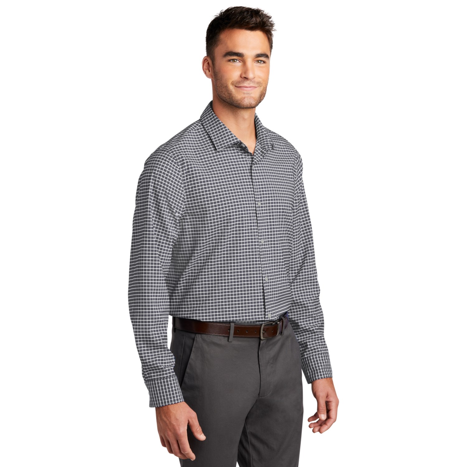 Port Authority City Stretch Shirt w/ Screen Print 3.7 oz. 1