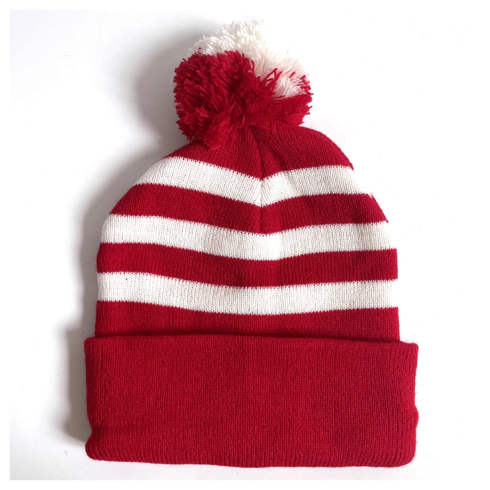 Knit Pom Beanie with Cuff 5