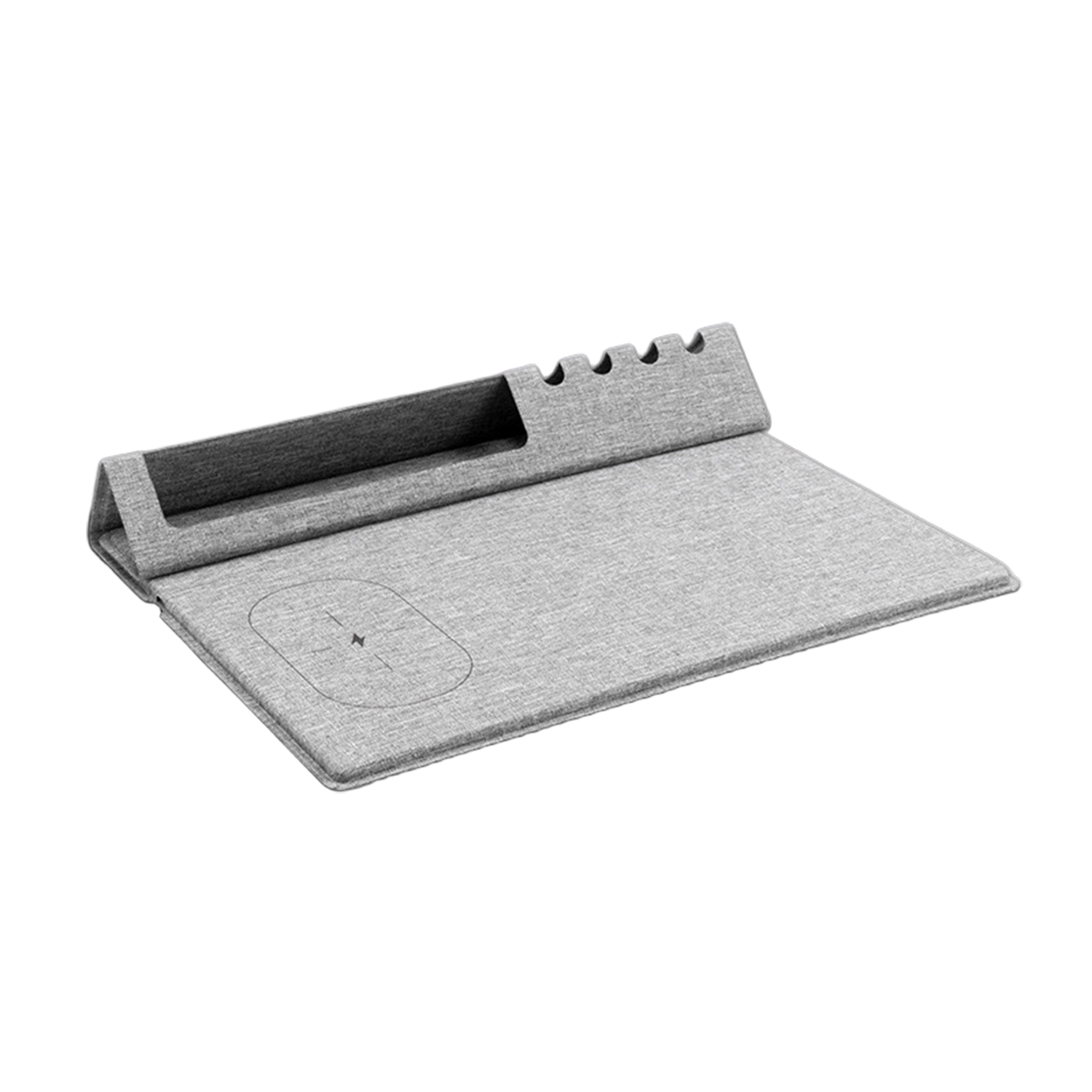 Wireless Charging PU Leather Pen Holder Mouse Pad 4