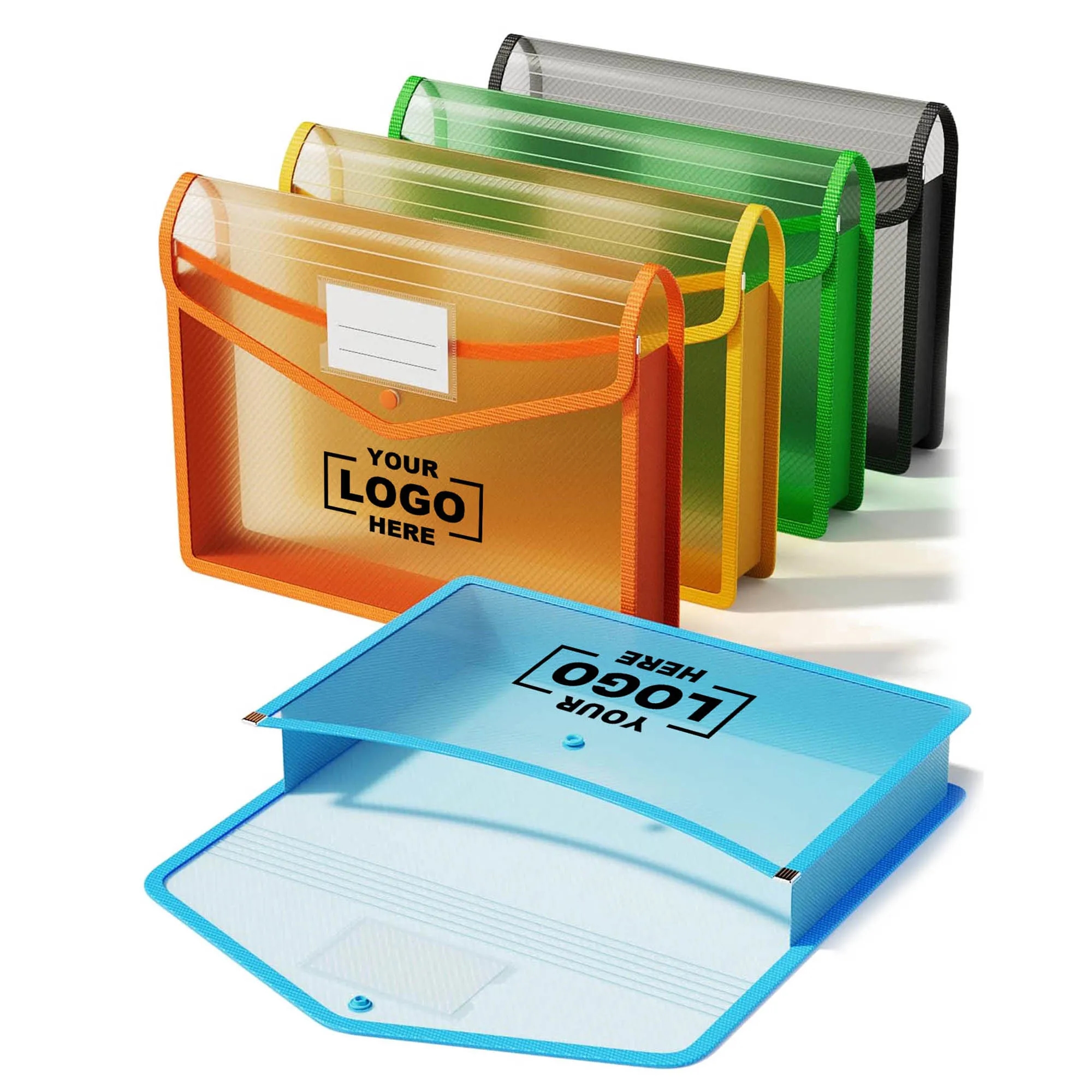 Transparent Plastic Expanding File Folder 1