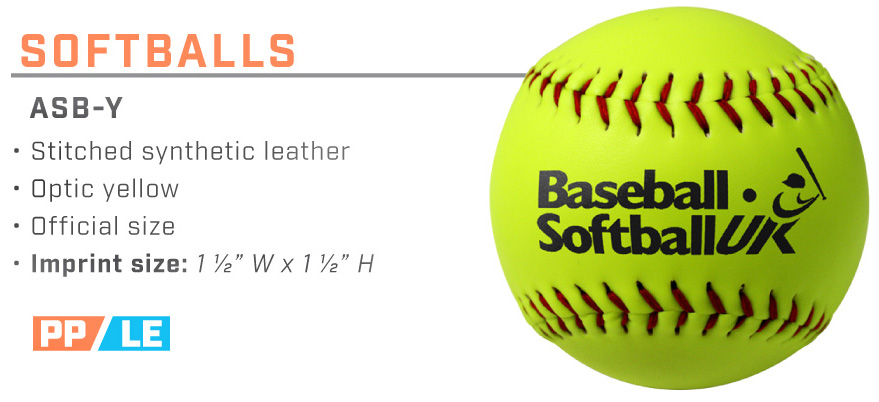 Softball - Synthetic Leather Optic Yellow, Promotional 1