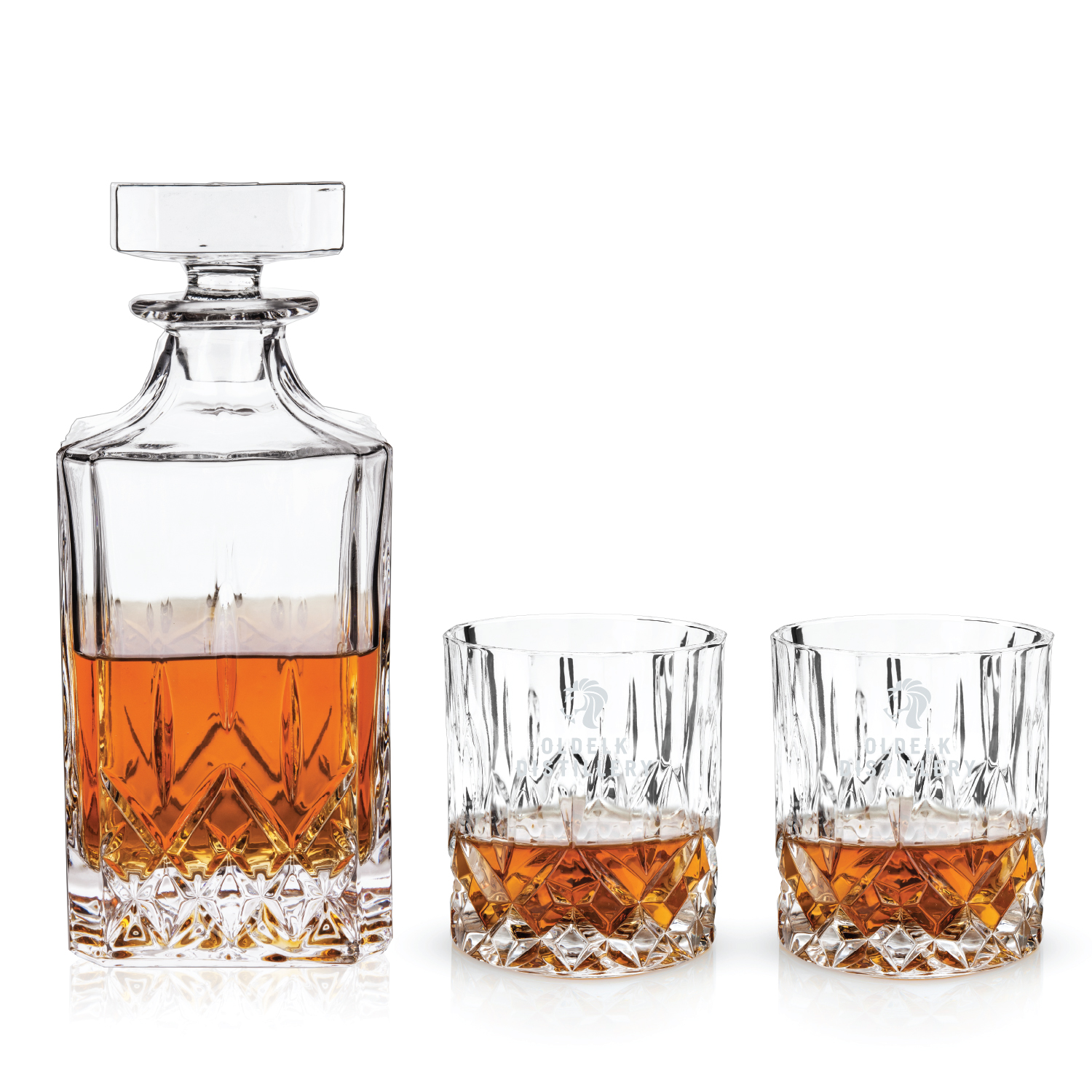 Viski® Admiral™ 3-Piece Decanter & Tumbler Set 8