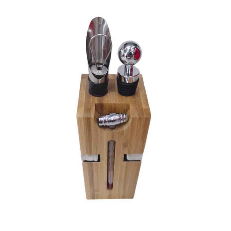 Red Wine Corkscrew Set w/ Wood Box 2