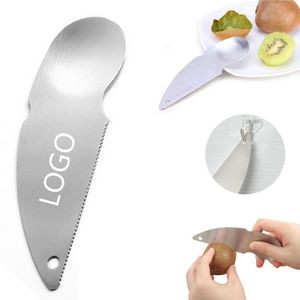 2 In 1 Stainless Steel Kiwi Spoon With Serrated Blade 9