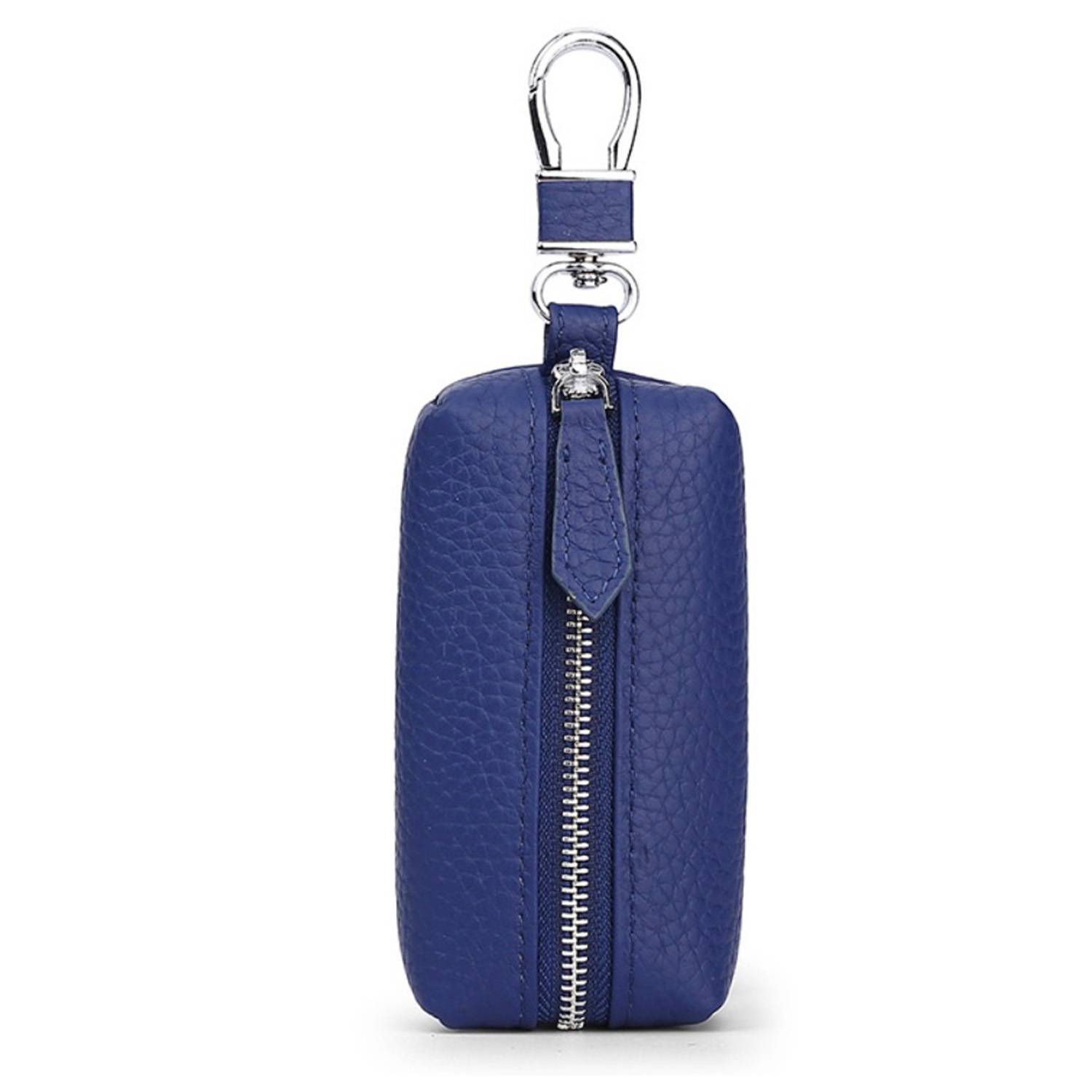 Genuine Leather Car Key Holder with Clip 2