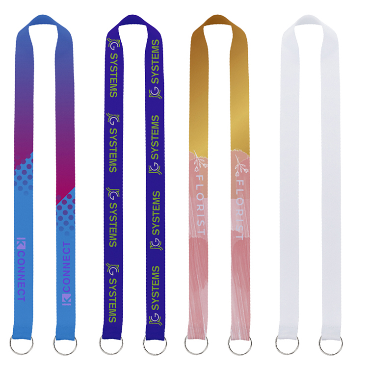 1" Sublimated Dual-Sided Lanyard with Double Clips 1