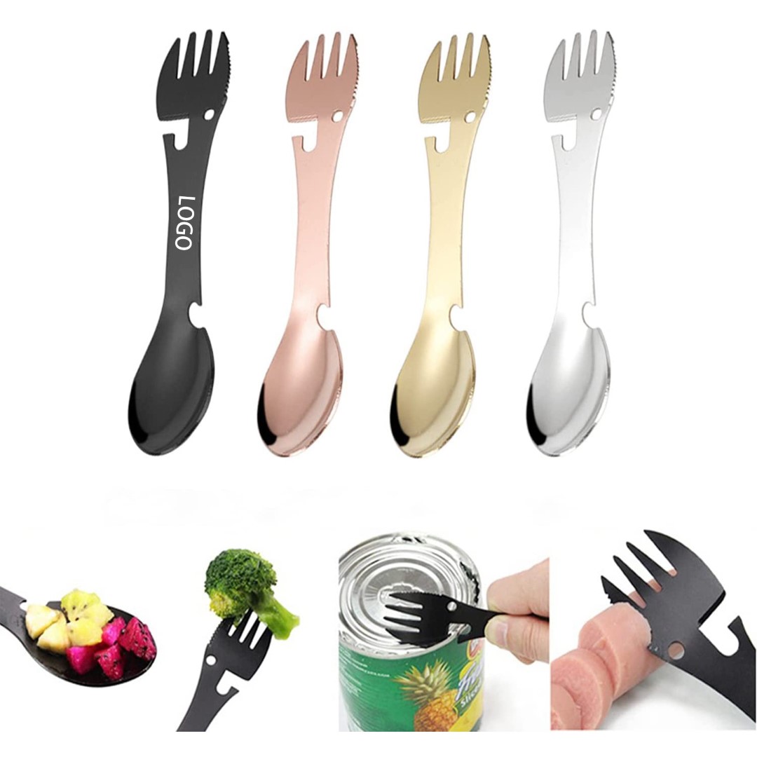 Multi-Function Fork Spoon 5 in 1 Camping Spork 5