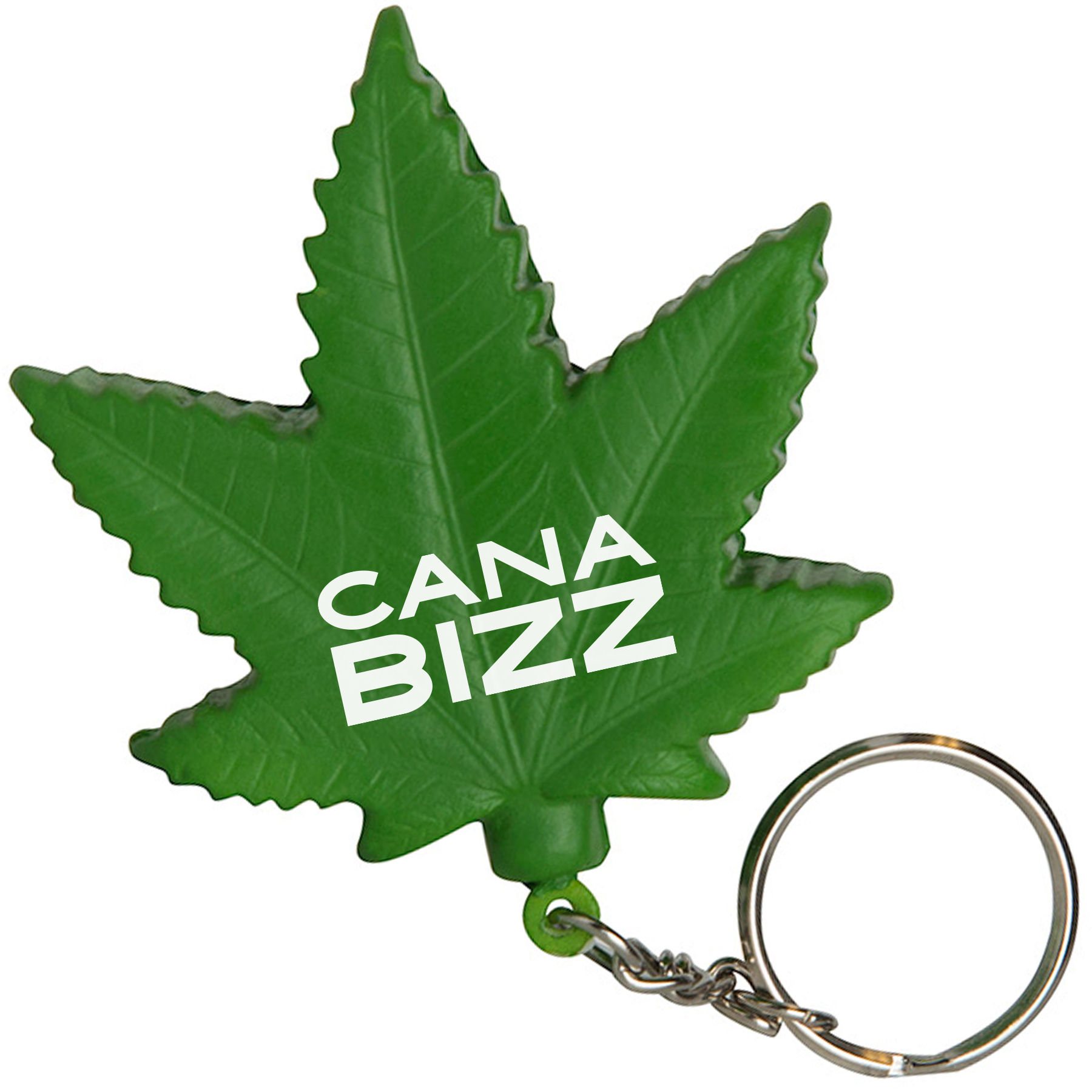 Cannabis Leaf Keyring Stress Reliever 1