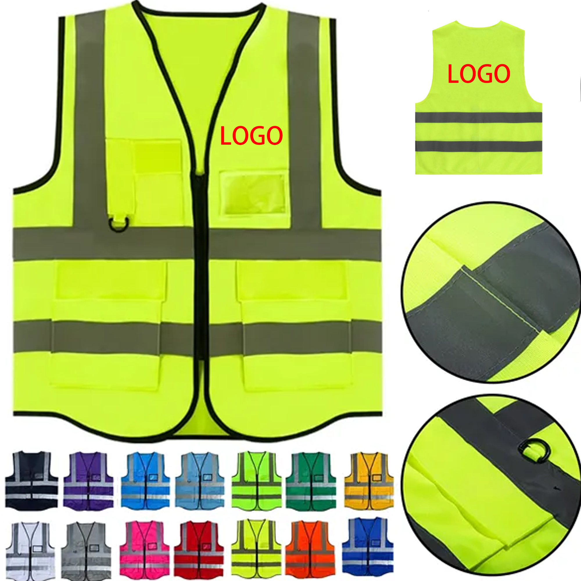 Reflective Work Vest with High Visibility 4
