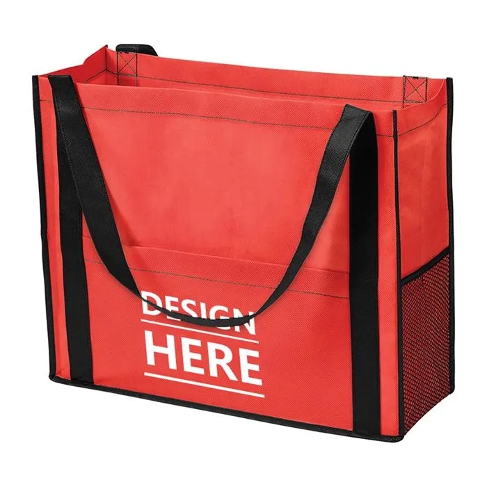 Non-Woven Tote with Mesh Pocket 7