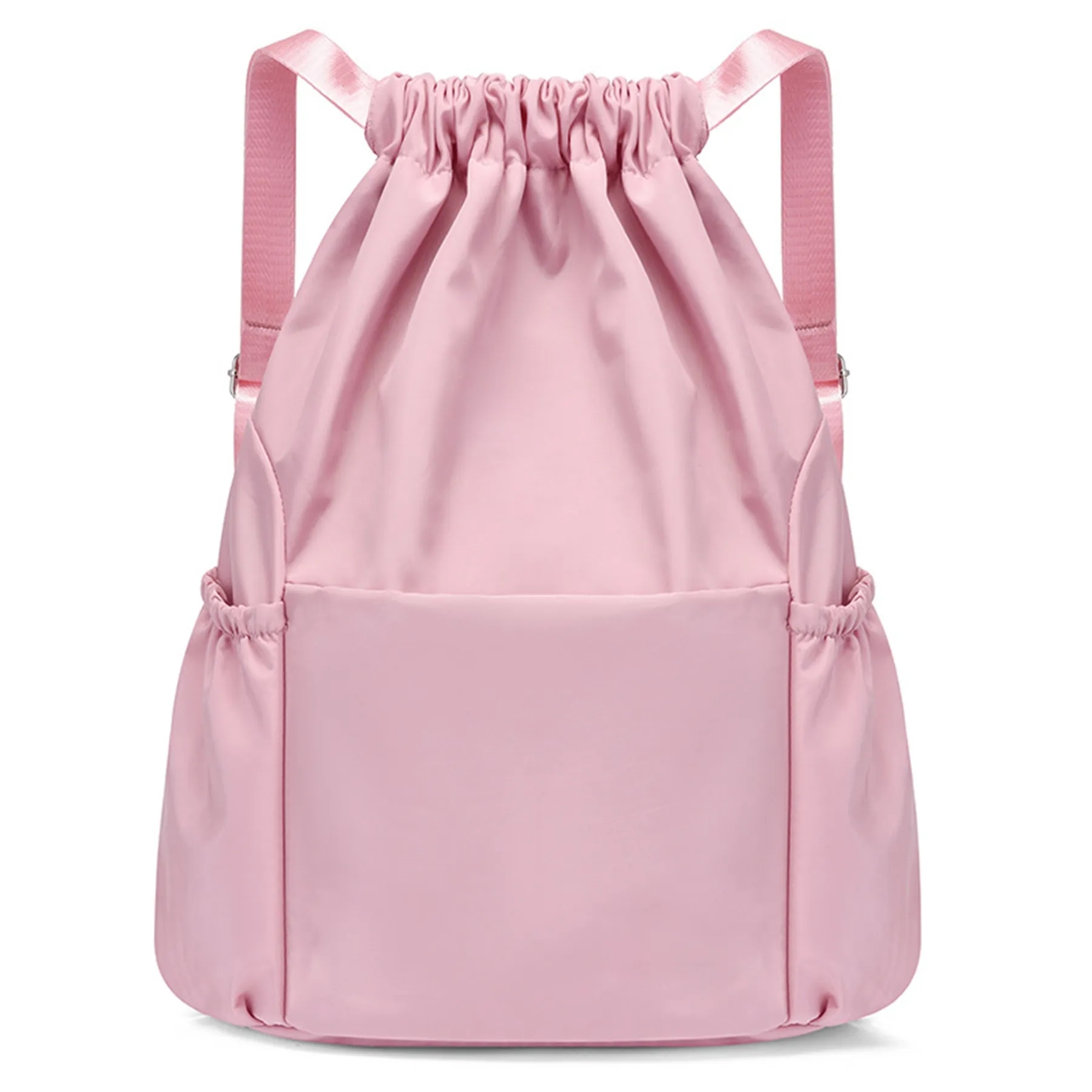Waterproof Basketball Drawstring Backpack with Mesh Pocket 8