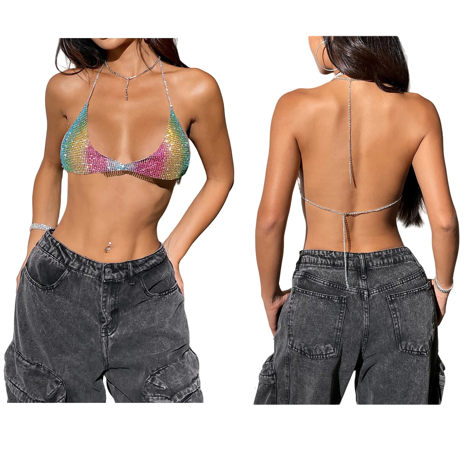 Diamond Music Festival Women's Halter Vest 2