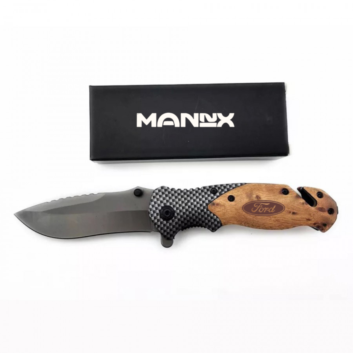 ApexBlade - Oliver Wood Folding Pocket Knife With Stainless Steel Blade Full Color Optional 12