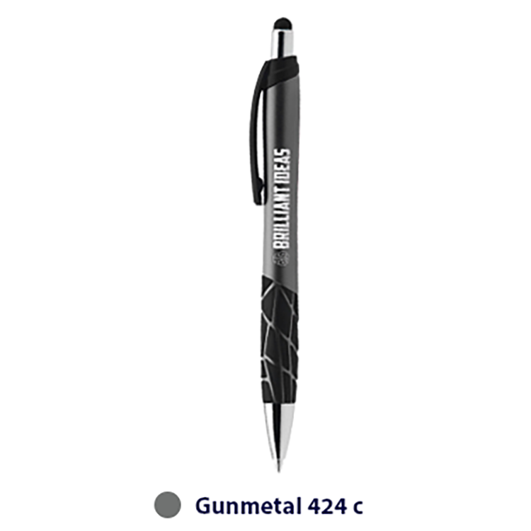 Tremor Plastic Pen with Stylus (1 Color Imprint) 3
