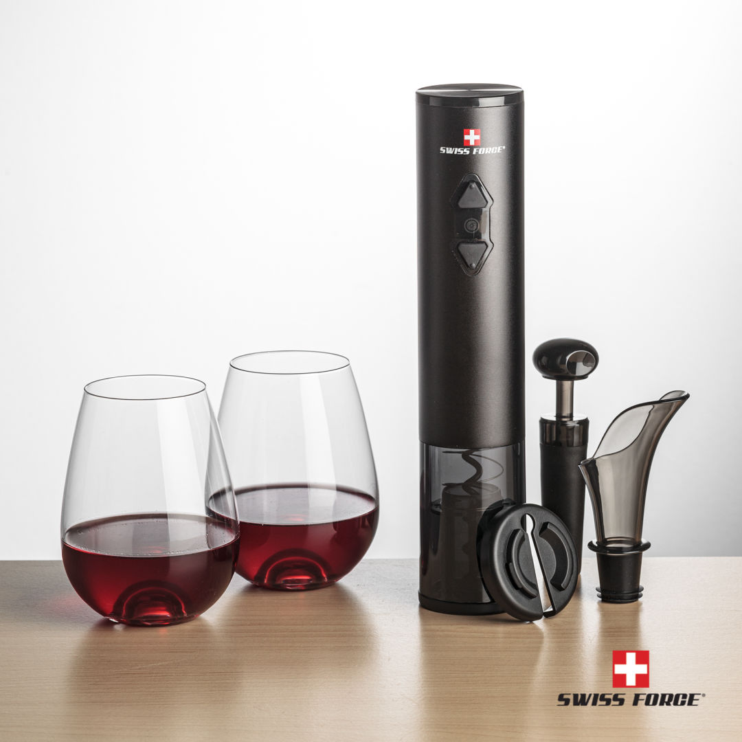 Swiss Force® Opener Set & Edderton Stemless Wine 5