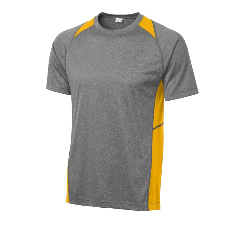 Sport-Tek Heather Colorblock Contender Tee. 38