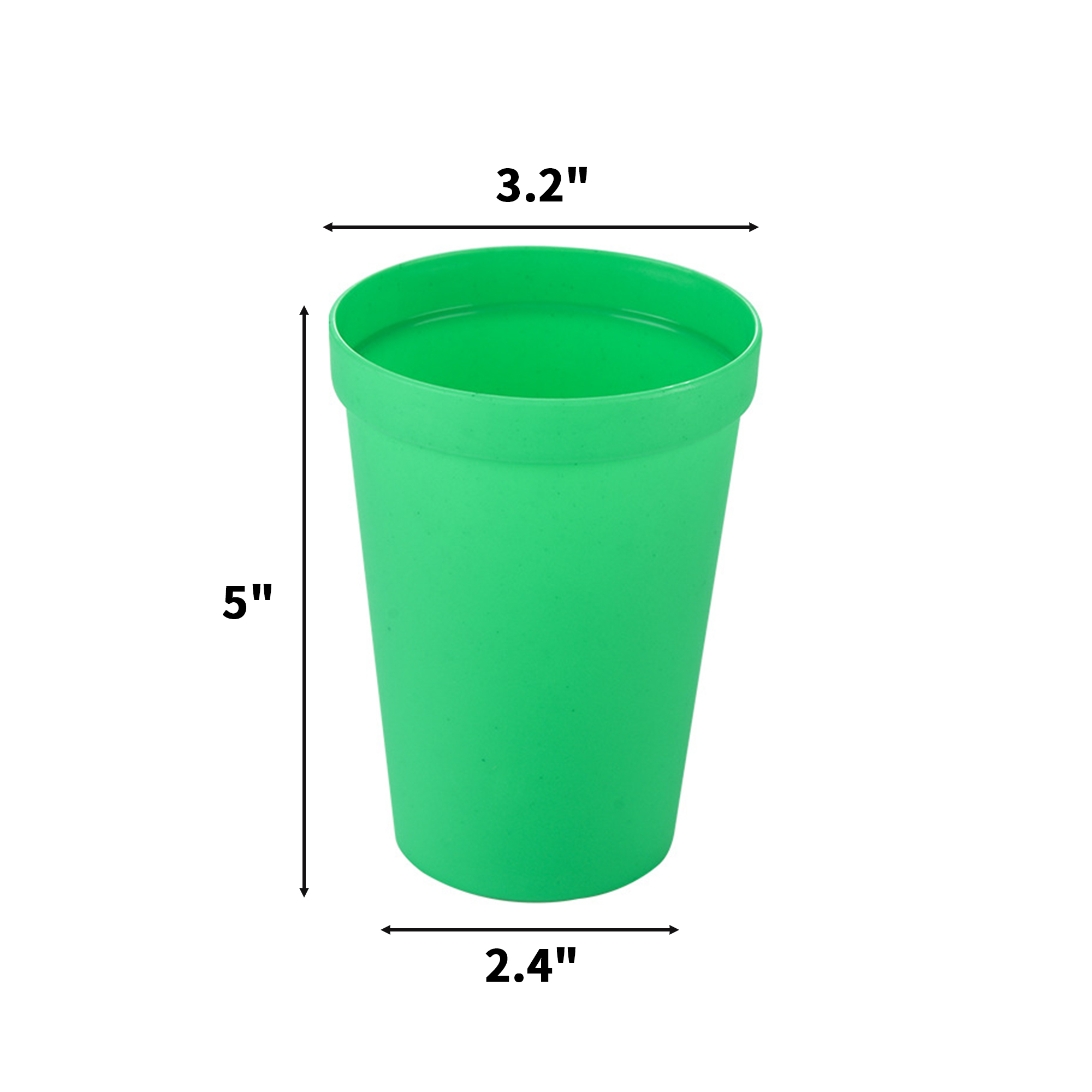 Polypropylene Plastic Sixteen Ounce Stadium Cup 2