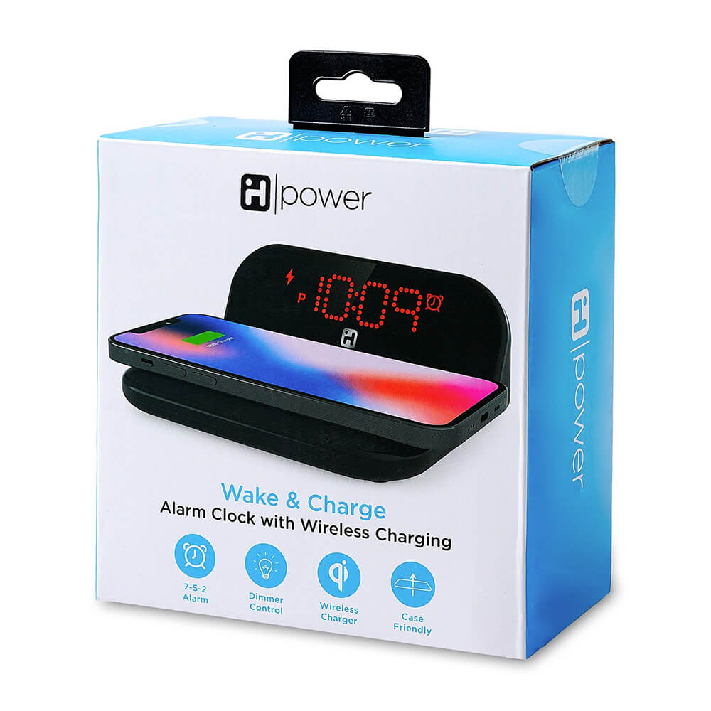 Alarm Clock With Qi Wireless Charger
